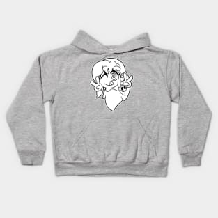 Lil' Cutie Cristel (B&W) Kids Hoodie